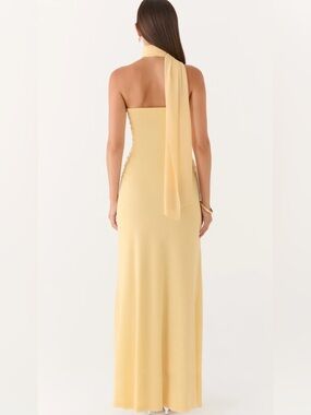 Peppermayo Strapless Maxi Dress in Yellow